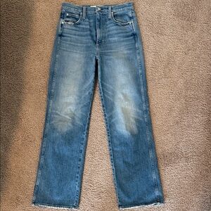 AMO Women's Straight Leg Blue Jeans